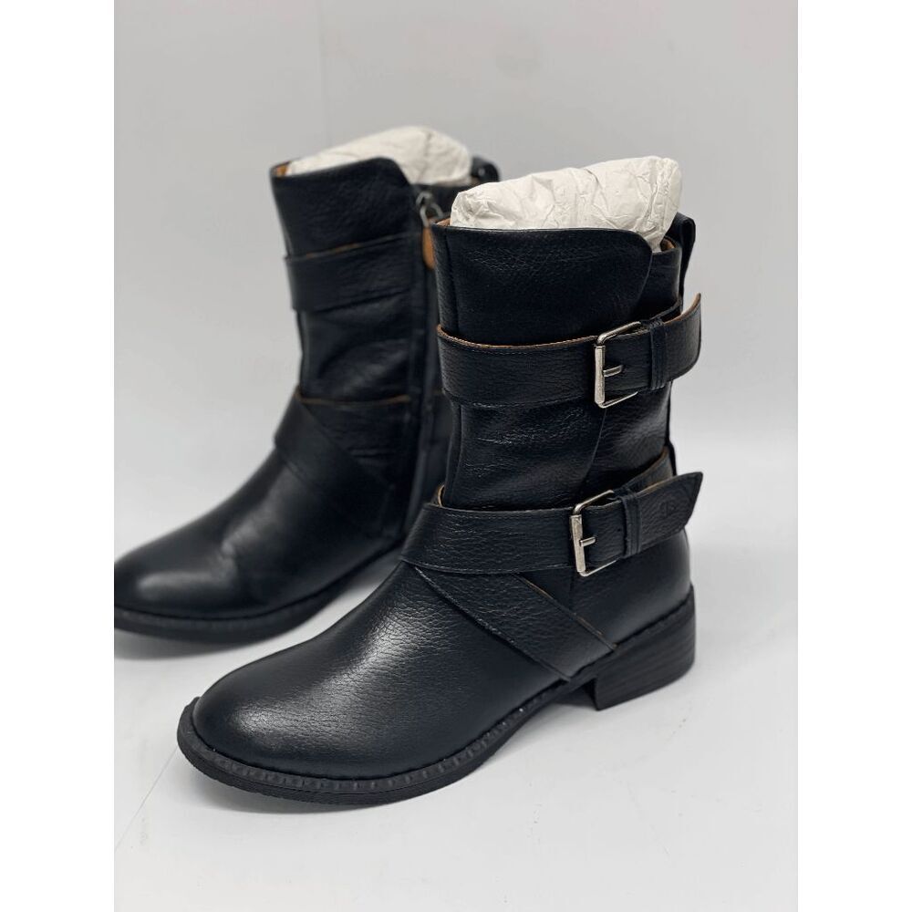 Gentle Souls by Kenneth Cole Women's Best Double Buckle Boots - Black 8M